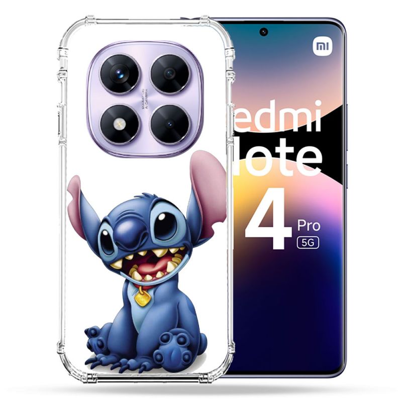 Coque Renforcée Pour Xiaomi Redmi Note 14 PRO 5G Stitch Blanc