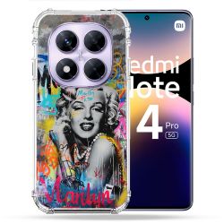 Coque Renforcée Pour Xiaomi Redmi Note 14 PRO 5G Street Art Maryline Monroe
