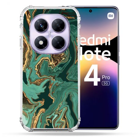 Coque Renforcée Pour Xiaomi Redmi Note 14 PRO 5G Texture Marbre Vert