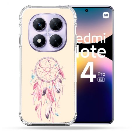 Coque Renforcée Transparente Pour Xiaomi Redmi Note 14 PRO 5G Attrape Reve Rose