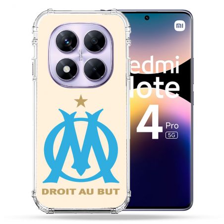 Coque Renforcée Transparente Pour Xiaomi Redmi Note 14 PRO 5G Foot Olympique Marseille OM