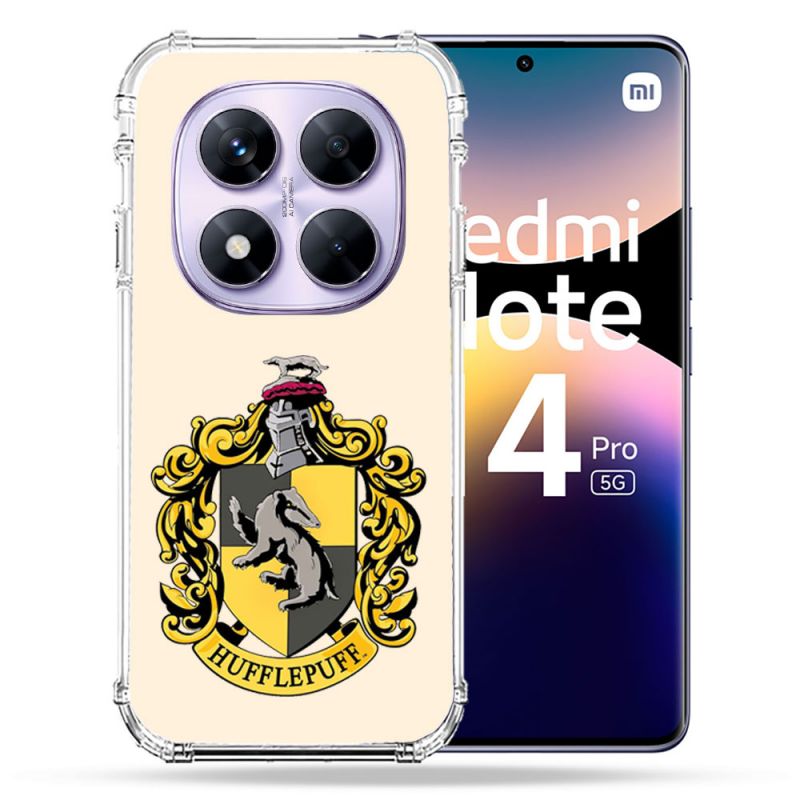 Coque Renforcée Transparente Pour Xiaomi Redmi Note 14 PRO 5G Harry Potter Hufflepuff