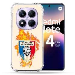 Coque Renforcée Transparente Pour Xiaomi Redmi Note 14 PRO 5G Pompier Feu