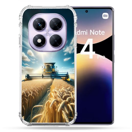 Coque Renforcée Pour Xiaomi Redmi Note 14 PRO 4G Agriculture Moissonneuse Blé