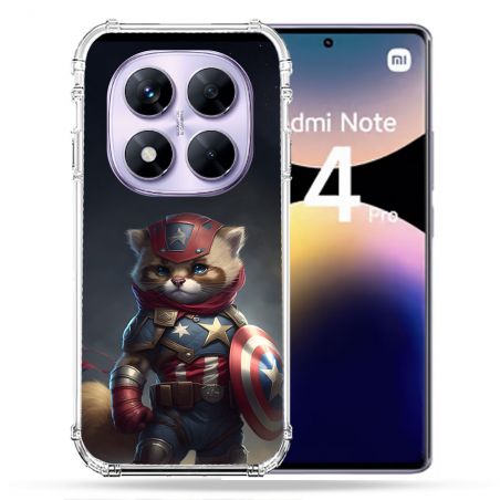 Coque Renforcée Pour Xiaomi Redmi Note 14 PRO 4G Animal Chat America