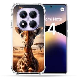 Coque Renforcée Pour Xiaomi Redmi Note 14 PRO 4G Animal Girafe Savane