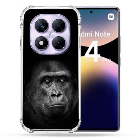 Coque Renforcée Pour Xiaomi Redmi Note 14 PRO 4G Animal Gorille Noir