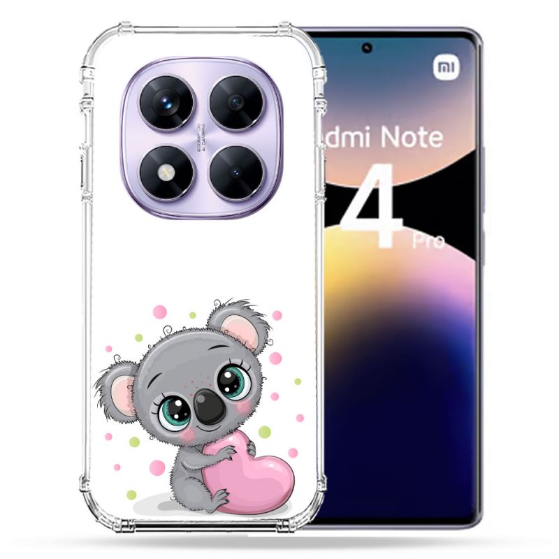Coque Renforcée Pour Xiaomi Redmi Note 14 PRO 4G Animal Koala Cœur