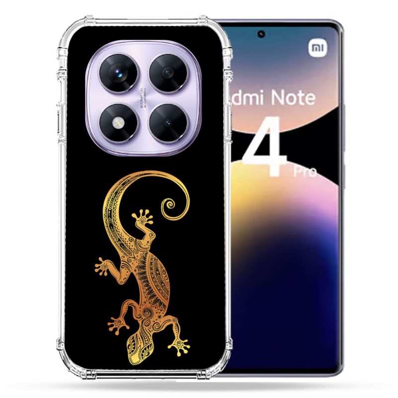 Coque Renforcée Pour Xiaomi Redmi Note 14 PRO 4G Animal Lezard Noir