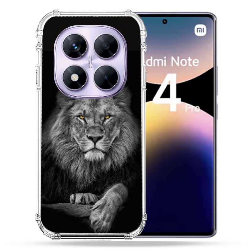 Coque Renforcée Pour Xiaomi Redmi Note 14 PRO 4G Animal Lion Majestueux