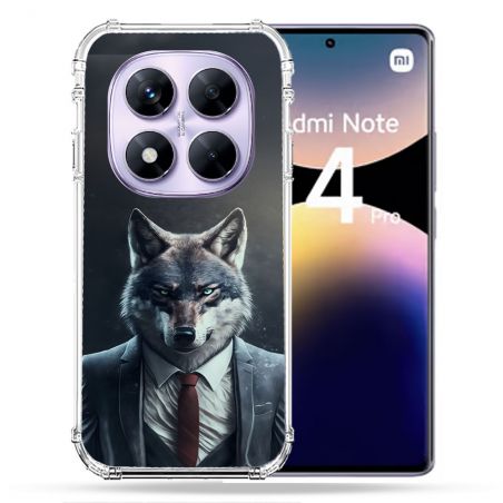 Coque Renforcée Pour Xiaomi Redmi Note 14 PRO 4G Animal Loup Business