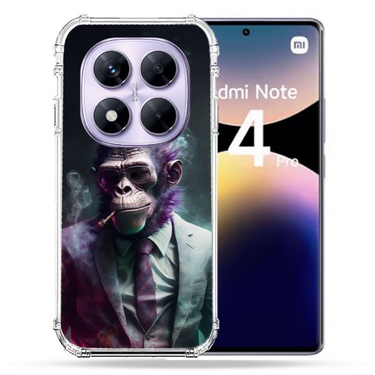 Coque Renforcée Pour Xiaomi Redmi Note 14 PRO 4G Animal Singe Business