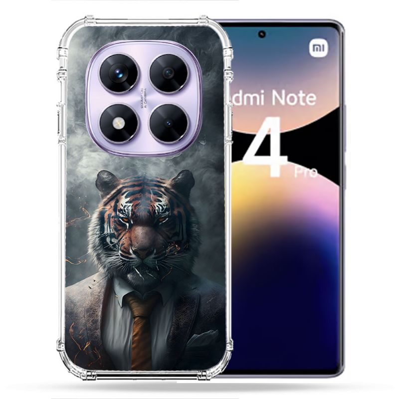 Coque Renforcée Pour Xiaomi Redmi Note 14 PRO 4G Animal Tigre Business