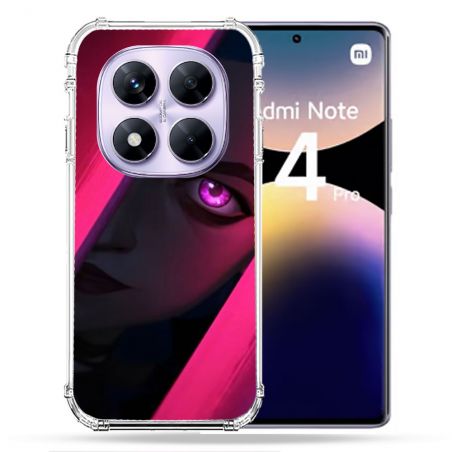 Coque Renforcée Pour Xiaomi Redmi Note 14 PRO 4G Arcane Jinx Rose