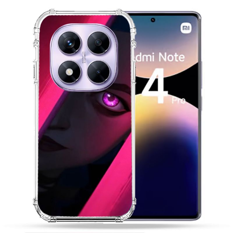 Coque Renforcée Pour Xiaomi Redmi Note 14 PRO 4G Arcane Jinx Rose