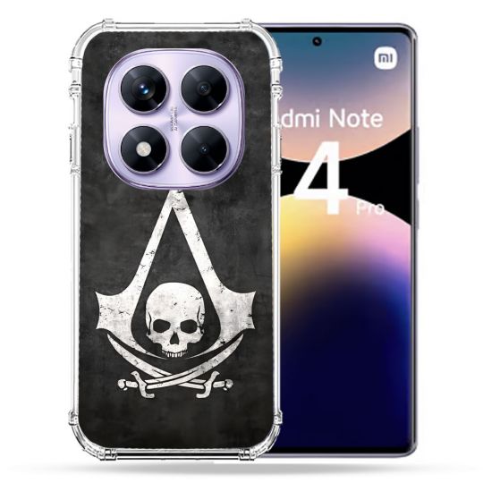 Coque Renforcée Pour Xiaomi Redmi Note 14 PRO 4G Assassin Creed Tete Mort