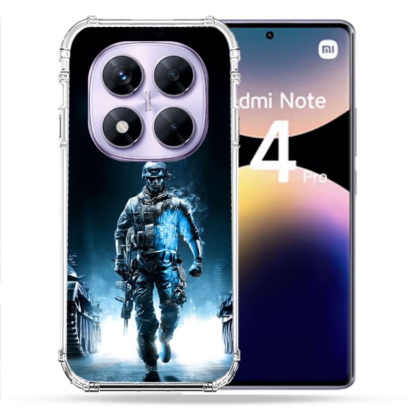 Coque Renforcée Pour Xiaomi Redmi Note 14 PRO 4G Call Of Duty Guerrier
