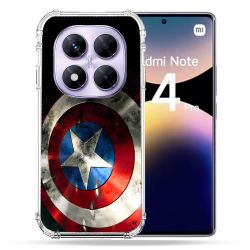 Coque Renforcée Pour Xiaomi Redmi Note 14 PRO 4G Captain America Bouclier
