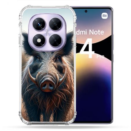 Coque Renforcée Pour Xiaomi Redmi Note 14 PRO 4G Chasse Sanglier Attaque