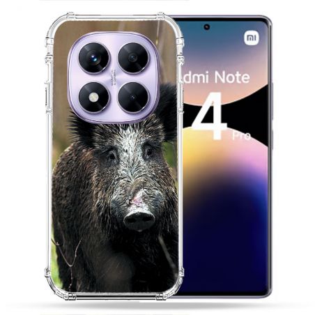 Coque Renforcée Pour Xiaomi Redmi Note 14 PRO 4G Chasse Sanglier bois