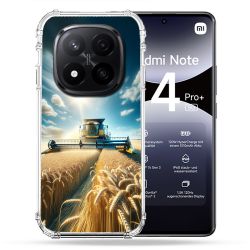 Coque Renforcée Pour Xiaomi Redmi Note 14 PRO PLUS 5G Agriculture Moissonneuse Blé