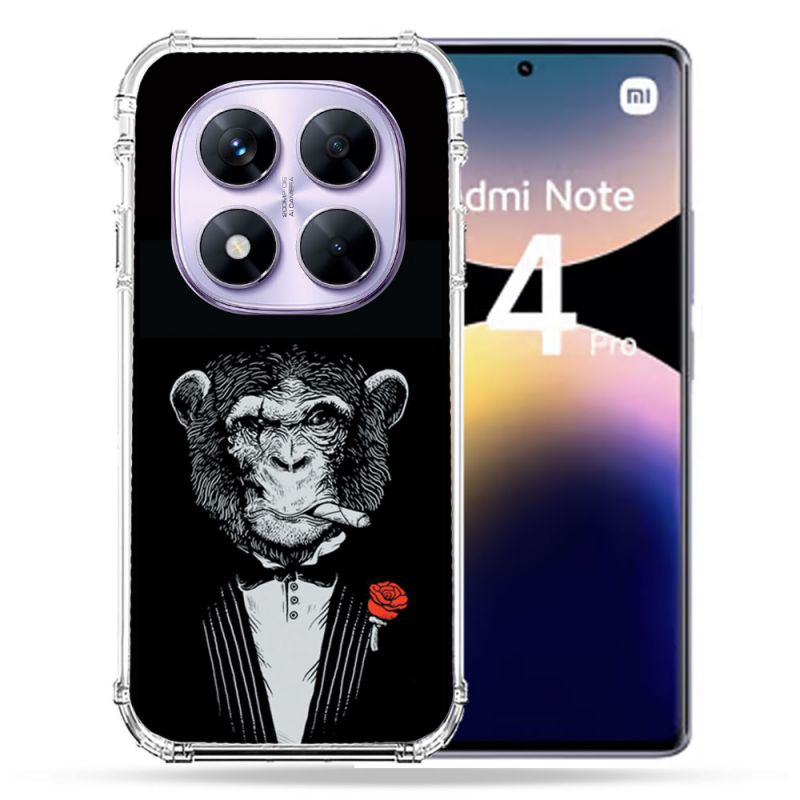 Coque Renforcée Pour Xiaomi Redmi Note 14 PRO 4G Decale Singe Mafia