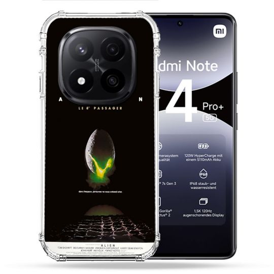Coque Renforcée Pour Xiaomi Redmi Note 14 PRO PLUS 5G Alien Affiche