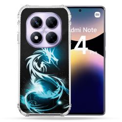 Coque Renforcée Pour Xiaomi Redmi Note 14 PRO 4G Fantastique Dragon Bleu