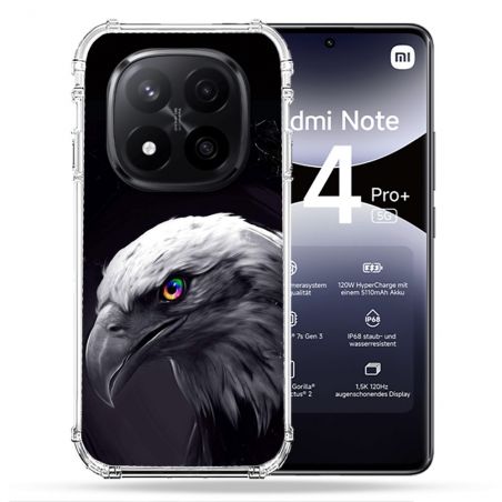 Coque Renforcée Pour Xiaomi Redmi Note 14 PRO PLUS 5G Animal Aigle Royal Noir