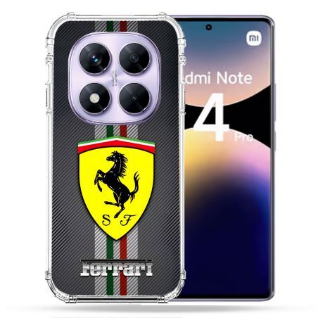 Coque Renforcée Pour Xiaomi Redmi Note 14 PRO 4G Ferrari Carbone