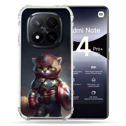 Coque Renforcée Pour Xiaomi Redmi Note 14 PRO PLUS 5G Animal Chat America
