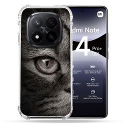 Coque Renforcée Pour Xiaomi Redmi Note 14 PRO PLUS 5G Animal Chat Gris