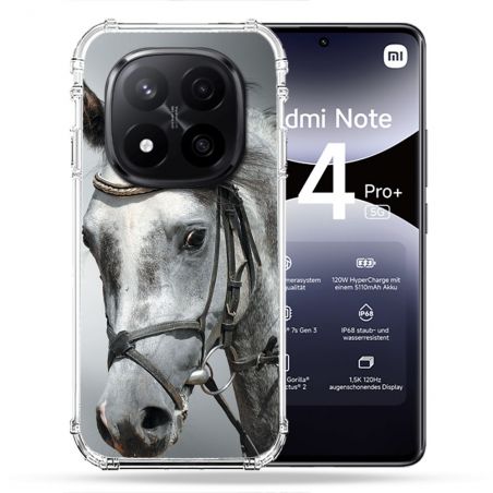Coque Renforcée Pour Xiaomi Redmi Note 14 PRO PLUS 5G Animal Cheval Blanc