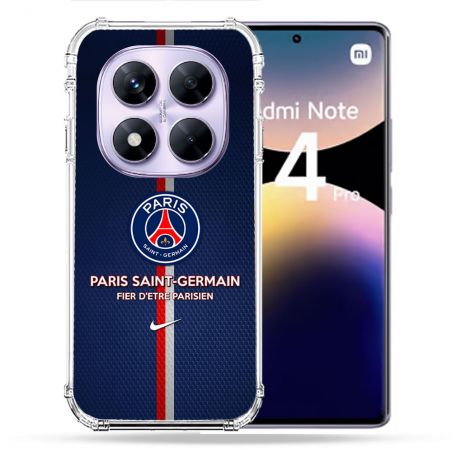 Coque Renforcée Pour Xiaomi Redmi Note 14 PRO 4G Foot PSG Fier