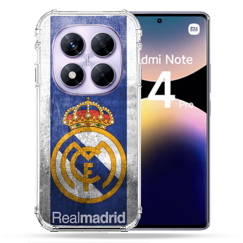 Coque Renforcée Pour Xiaomi Redmi Note 14 PRO 4G Foot Real Madrid