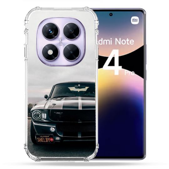 Coque Renforcée Pour Xiaomi Redmi Note 14 PRO 4G Ford Mustang GT500 Vintage