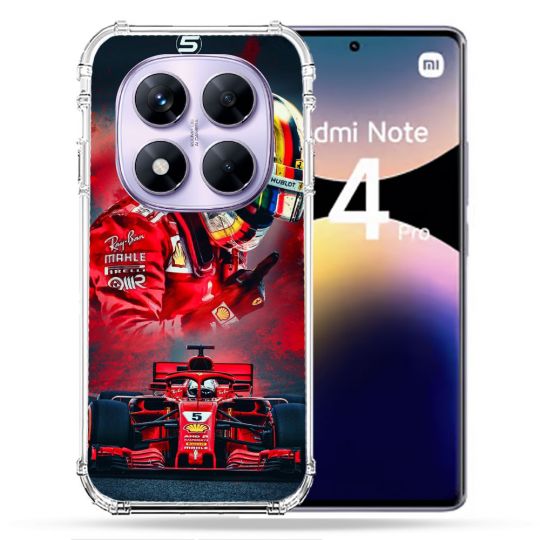 Coque Renforcée Pour Xiaomi Redmi Note 14 PRO 4G Formule 1 F1 Ferrari