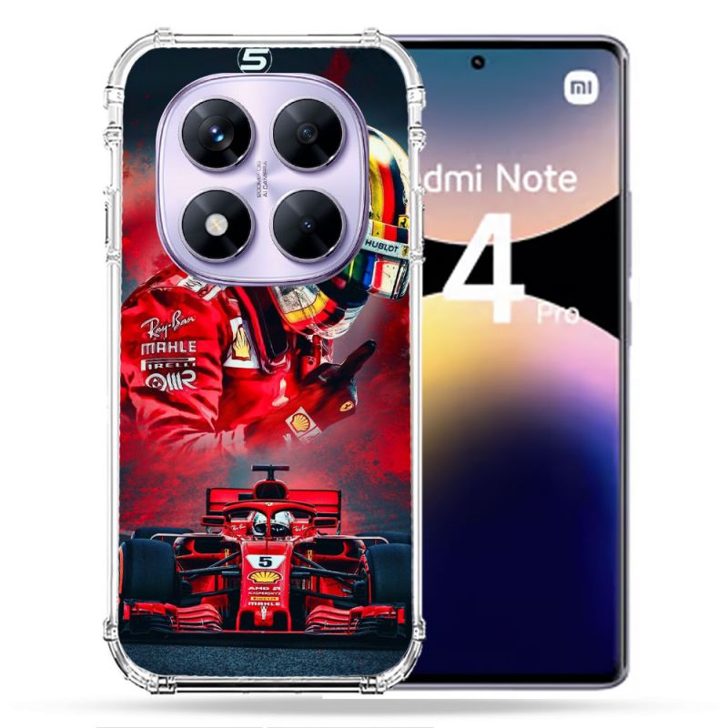 Coque Renforcée Pour Xiaomi Redmi Note 14 PRO 4G Formule 1 F1 Ferrari