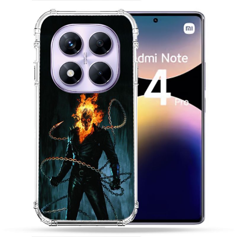 Coque Renforcée Pour Xiaomi Redmi Note 14 PRO 4G Ghost Rider