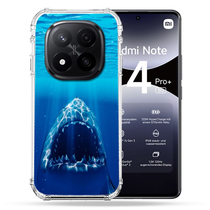 Coque Renforcée Pour Xiaomi Redmi Note 14 PRO PLUS 5G Animal Requin Dent