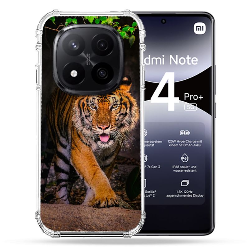 Coque Renforcée Pour Xiaomi Redmi Note 14 PRO PLUS 5G Animal Tigre Jungle
