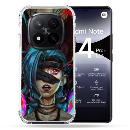 Coque Renforcée Pour Xiaomi Redmi Note 14 PRO PLUS 5G Arcane Jinx Bleu