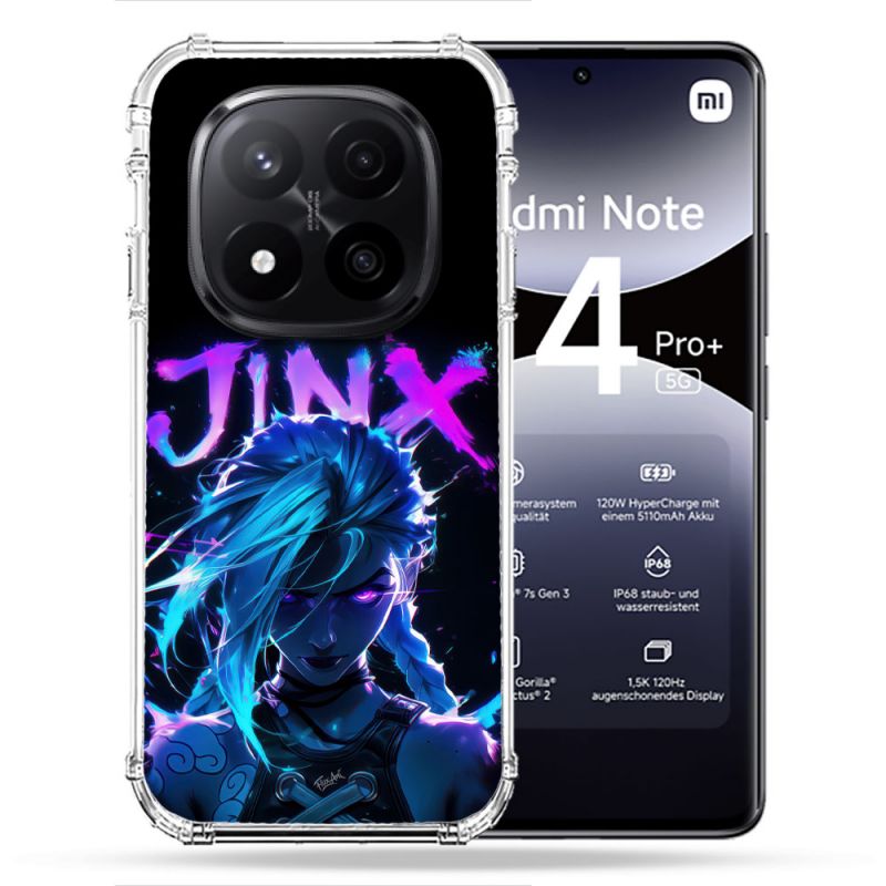 Coque Renforcée Pour Xiaomi Redmi Note 14 PRO PLUS 5G Arcane Jinx Night