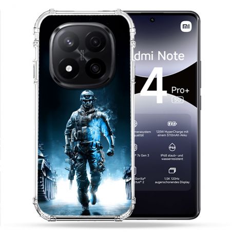 Coque Renforcée Pour Xiaomi Redmi Note 14 PRO PLUS 5G Call Of Duty Guerrier