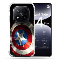 Coque Renforcée Pour Xiaomi Redmi Note 14 PRO PLUS 5G Captain America Bouclier