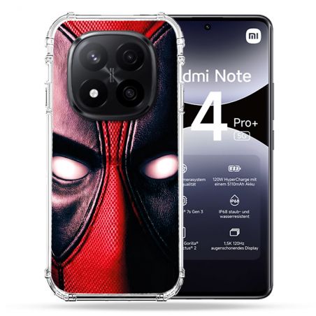 Coque Renforcée Pour Xiaomi Redmi Note 14 PRO PLUS 5G Deadpool Yeux