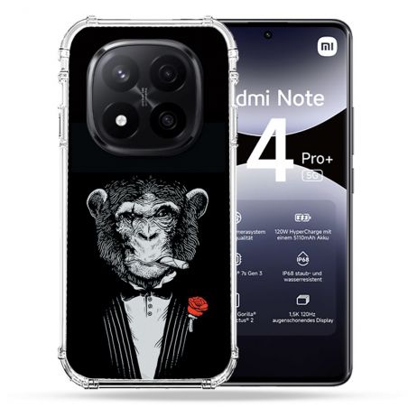 Coque Renforcée Pour Xiaomi Redmi Note 14 PRO PLUS 5G Decale Singe Mafia