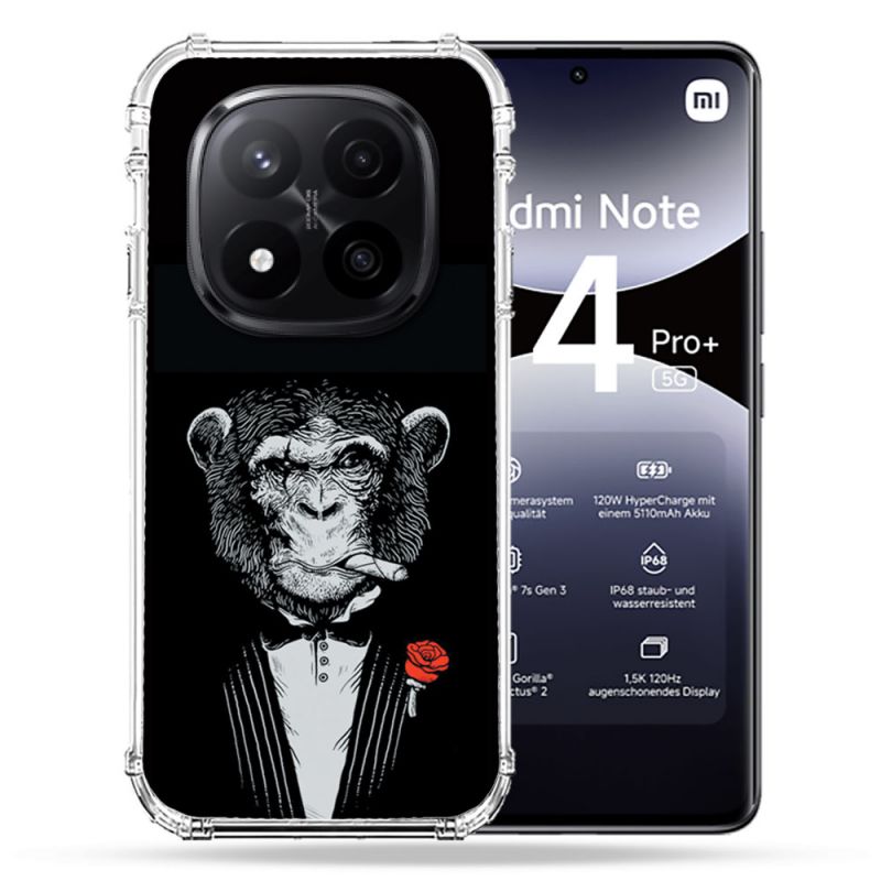 Coque Renforcée Pour Xiaomi Redmi Note 14 PRO PLUS 5G Decale Singe Mafia