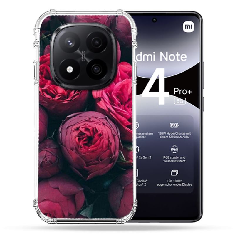 Coque Renforcée Pour Xiaomi Redmi Note 14 PRO PLUS 5G Fleur Pivoine