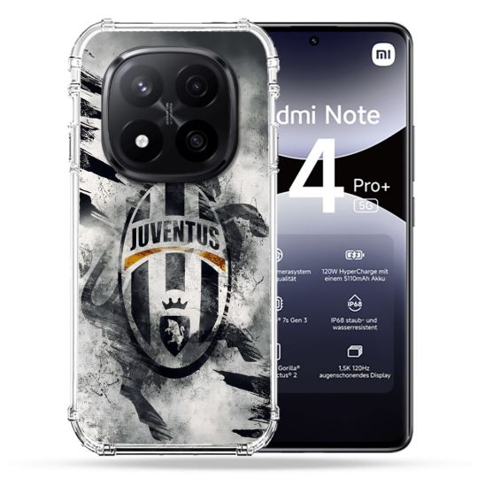 Coque Renforcée Pour Xiaomi Redmi Note 14 PRO PLUS 5G Foot Juventus Turin
